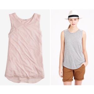 J. Crew Prima Jersey Chiffon Back Tank
